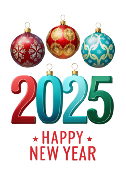 Trzy bombki witają w 2025 roku